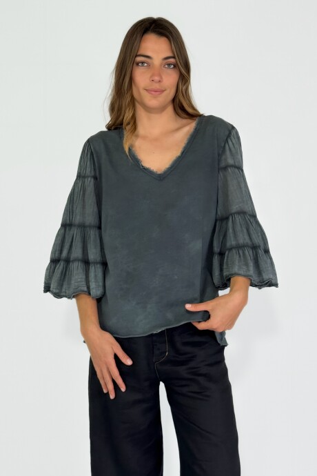 BLUSA CONDOTTI Gris Oscuro