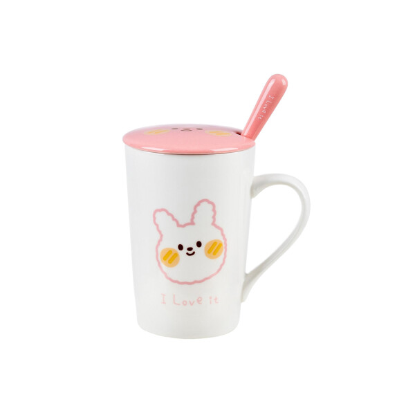 Taza + cuchara HoHo rosa