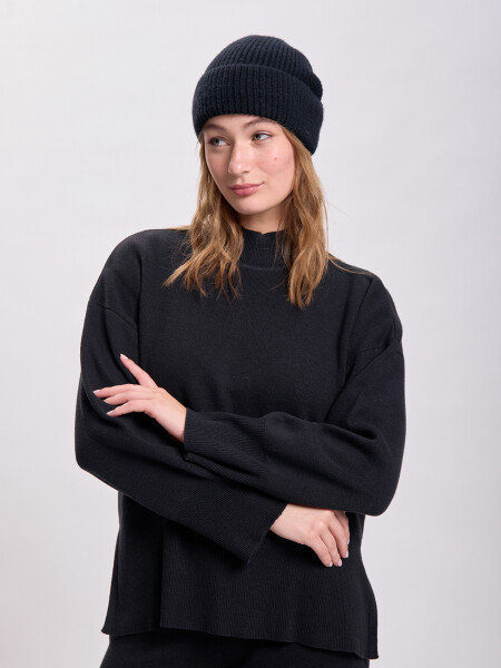 Polera punto Negro