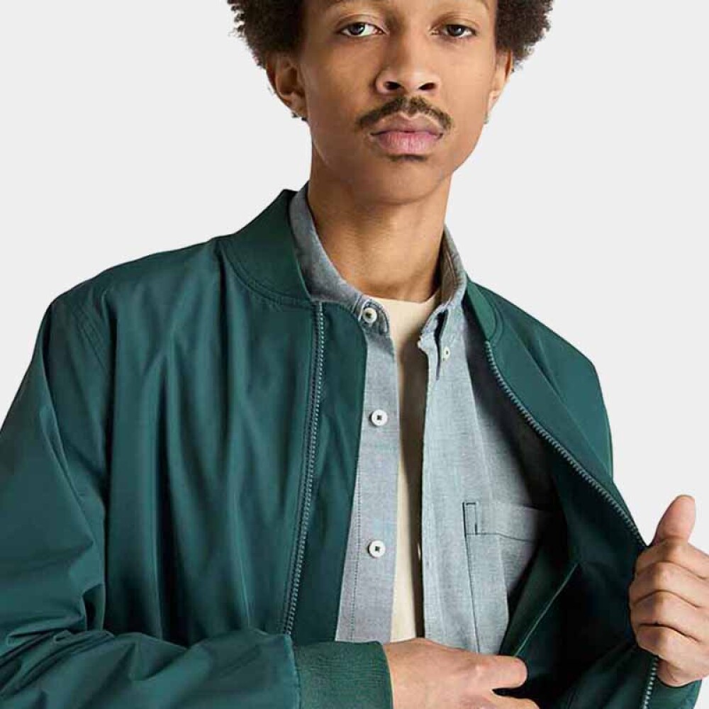 Casaca WaterResistant Mid-Season Bomber Hombre Green Gables