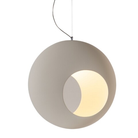 COLGANTE LUA E27 BLANCO CON CABLE TRANSP D58CM COLGANTE LUA E27 BLANCO CON CABLE TRANSP D58CM