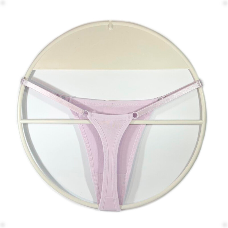 Tanga Colaless Ajustable De Algodón Lila Talla S-M