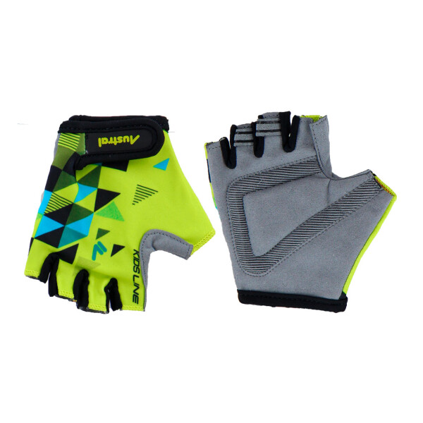 Austral Guantes Short Finger Cycling Kids - Amarillo/gris Amarillo-gris