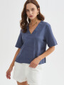 Blusa Jorvel Azul Piedra