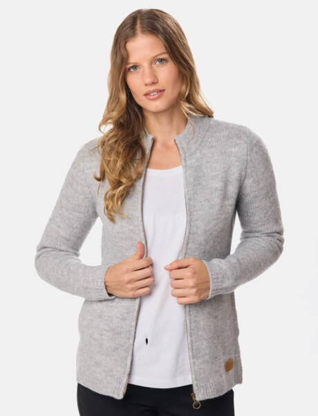 CAMPERA TEJIDA Gris