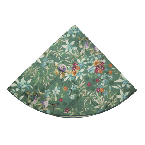 Mantel Redondo Waterproof Home Class 160 cm 4393 FLOR PETROLEO