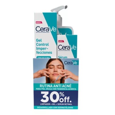 Pack Cerave Acné Rutina 3 Pasos Pack Cerave Acné Rutina 3 Pasos