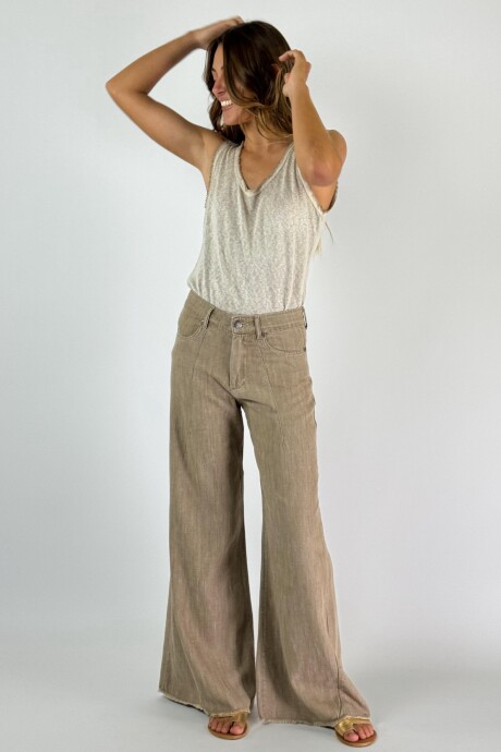 PANTALON JACINTO DENIM Beige