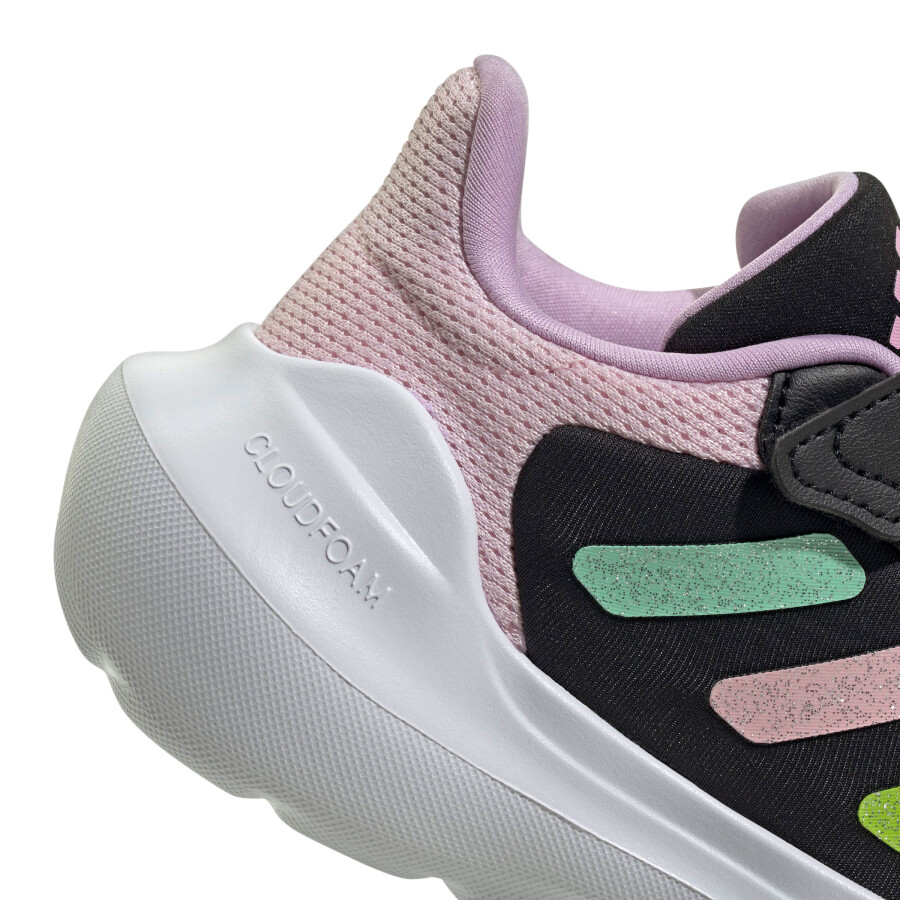 Championes Infantiles Adidas Tensaur Run 2.0 JRS Negro - Rosado - Verde Menta
