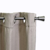 VARA METAL PLATA P/CORTINA 218-304.8CM Unica