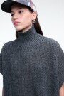 CHALECO PONCHO Gris