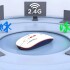 Mouse Inalámbrico Bluetooth Acer Slim Ergonomico 1600 DPI Variante Color Blanco