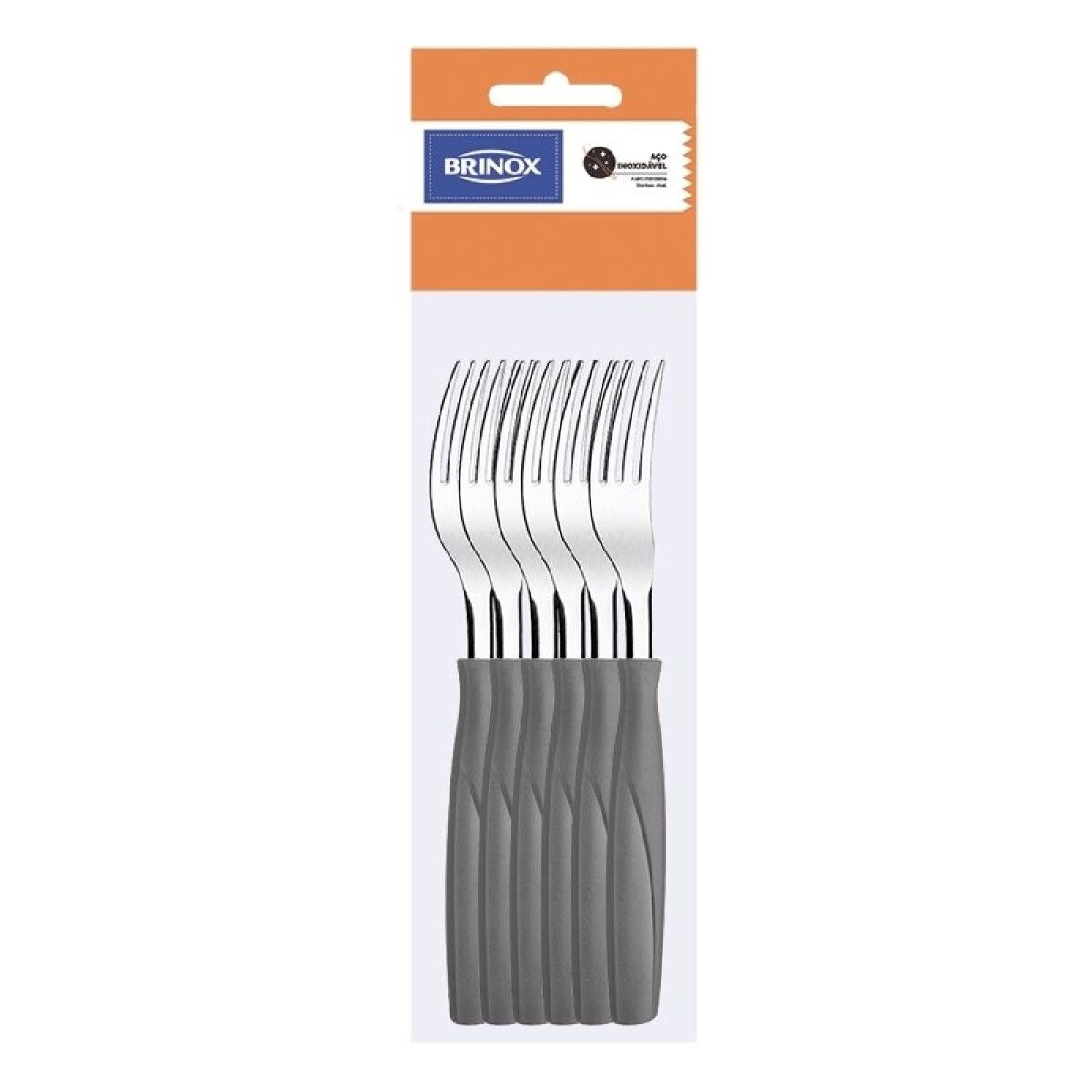 SET 12 TENEDORES MESA 19CM ITAPARICA GRIS BRINOX 