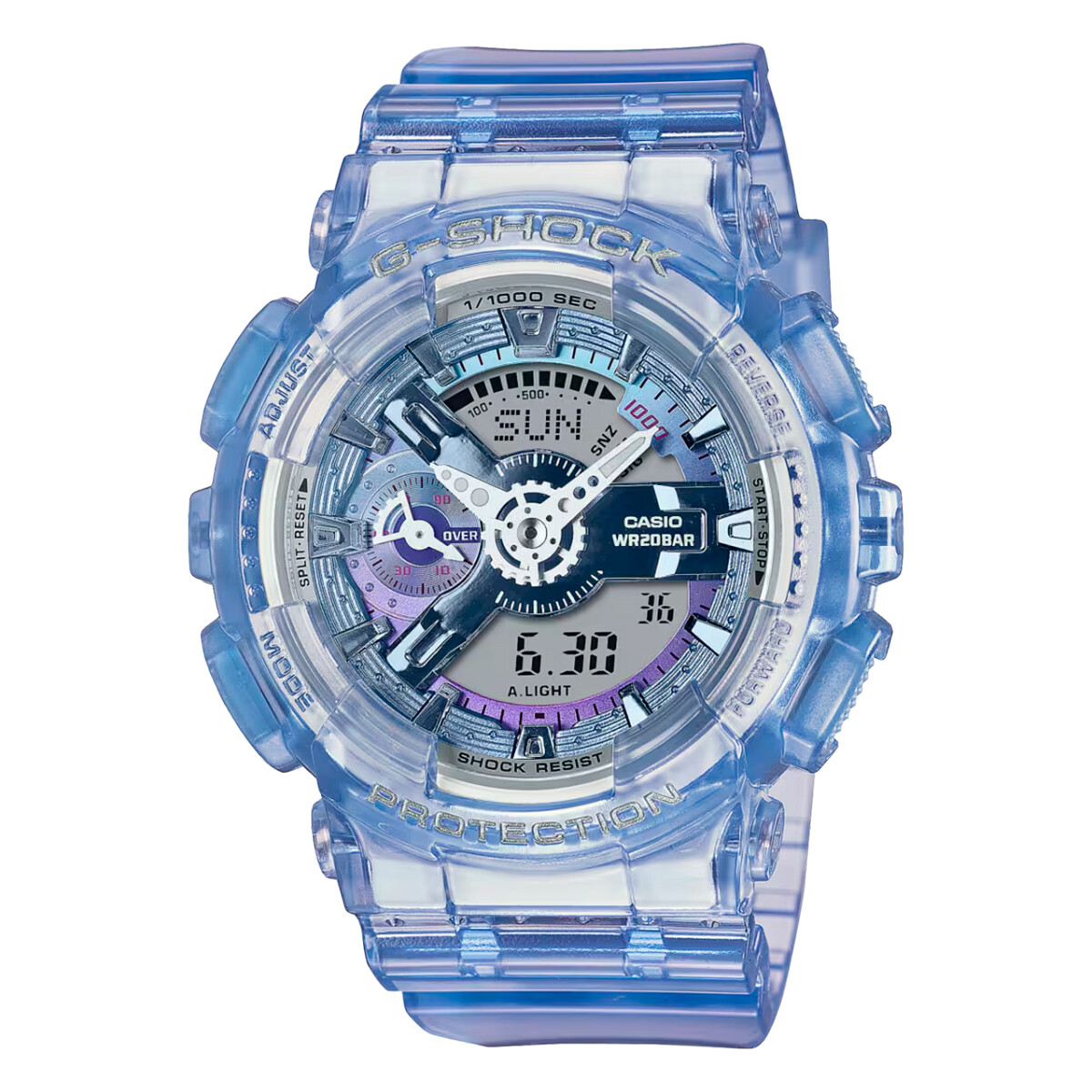 Reloj CASIO G-SHOCK GMAS110VW-6ADR Resina Azul Esfera 46mm 