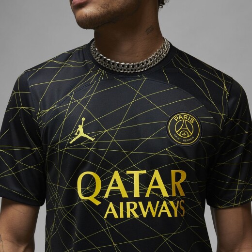 Entrada entregar Infantil Camiseta Nike Futbol Hombre PSG Stad Jsy Ss 4TH Black/(Tour Y) (Full S -  S/C — Menpi