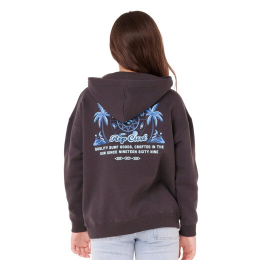 Canguro Rip Curl Paradise Club Hood Niño - Negro Canguro Rip Curl Paradise Club Hood Niño - Negro