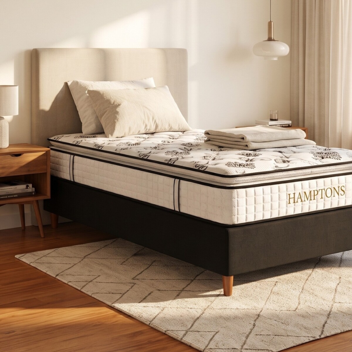 Colchon de resortes 1 plaza HAMPTONS Bronze 80x185 