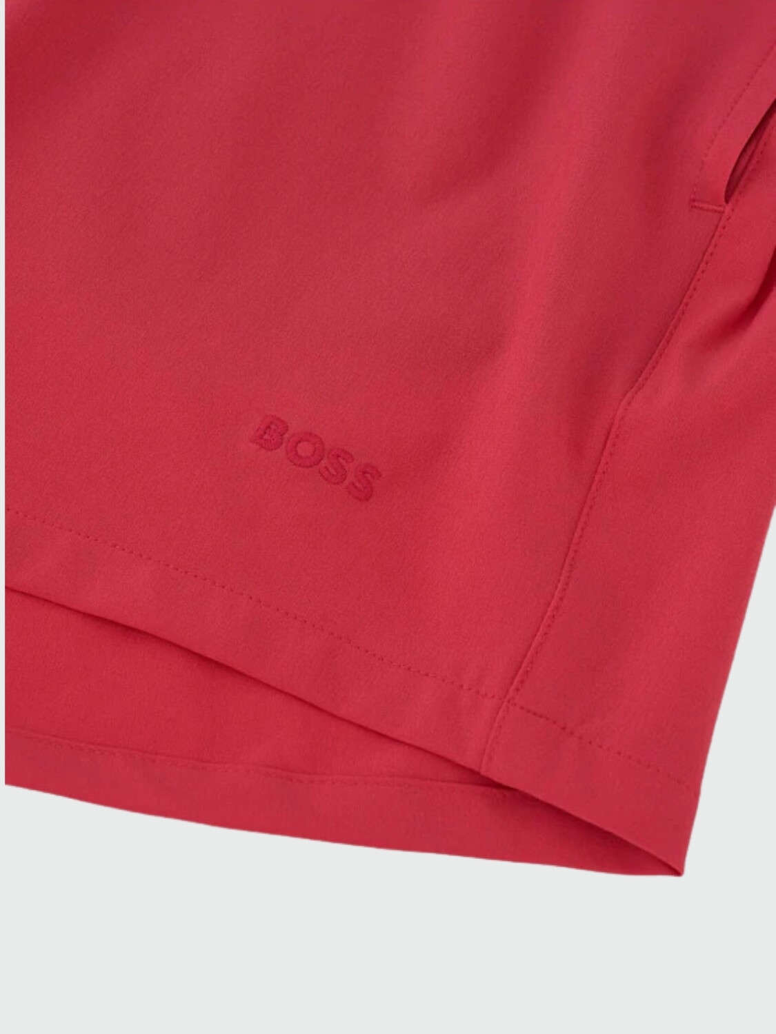 BOSS Black - Short de Baño Secado Rápido Logo Rosado