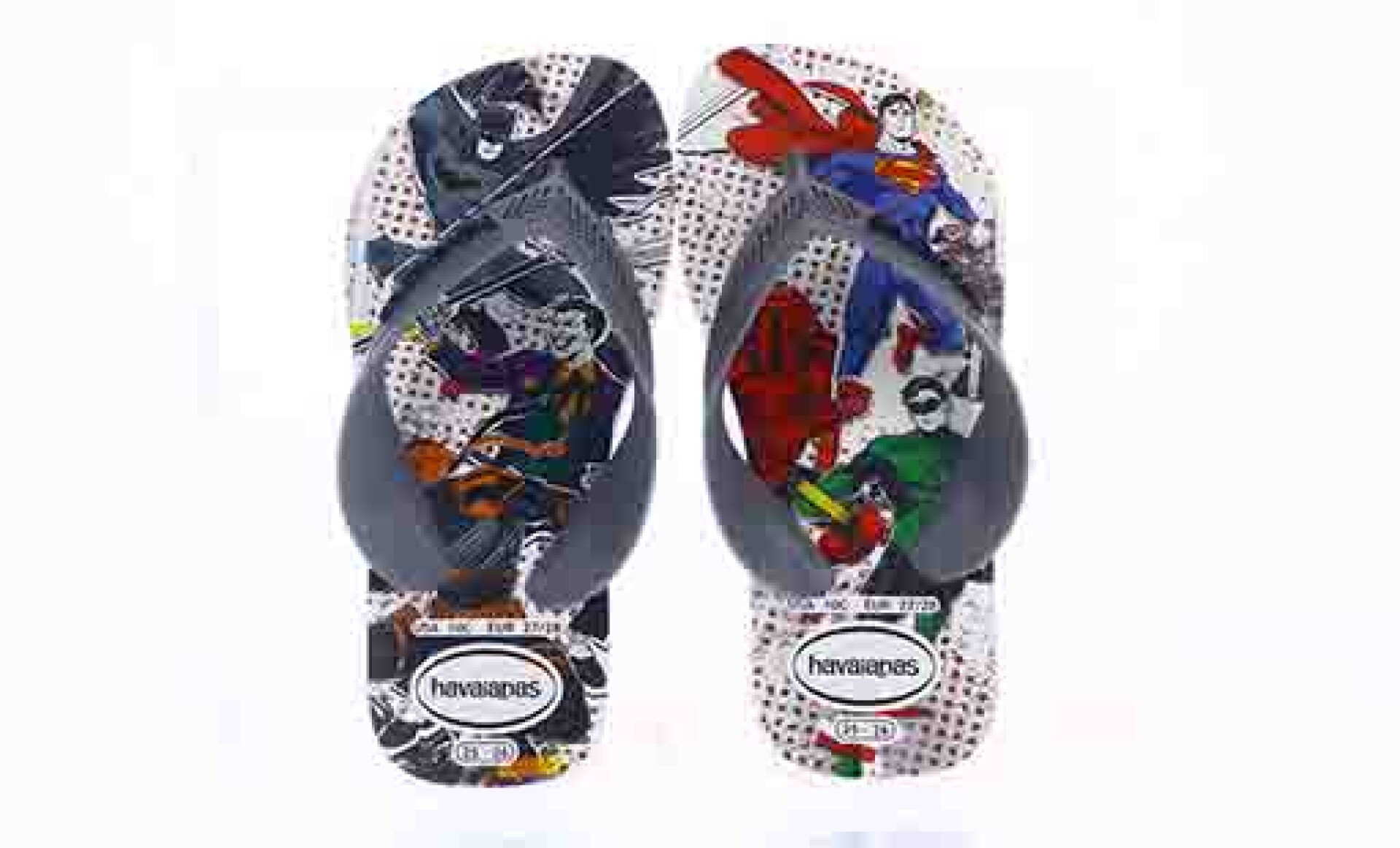 Sandalias Infantiles Havaianas Kids Max Heroes - Blanco - Gris 