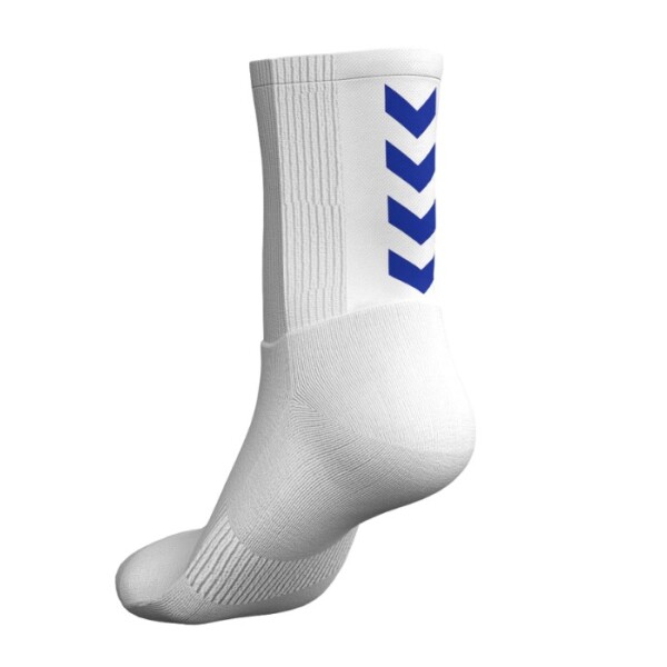 MEDIAS JUEGO ALGODON 3/4 BLANCO/AZUL