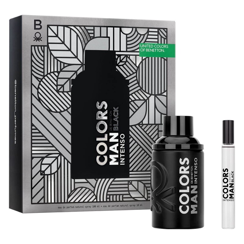 Benetton Colors Black Intense Eau de Parfum Set 100 ml + Miniatura 10 ml Benetton Colors Black Intense Eau de Parfum Set 100 ml + Miniatura 10 ml