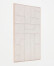 Cuadro Klis de lino con formas geométricas blanco 120 x 200 cm
