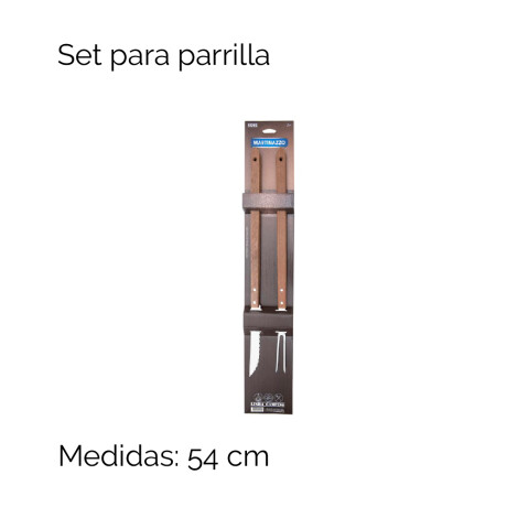 Set Parrilla X2 En Cartón Mz 10202 Unica