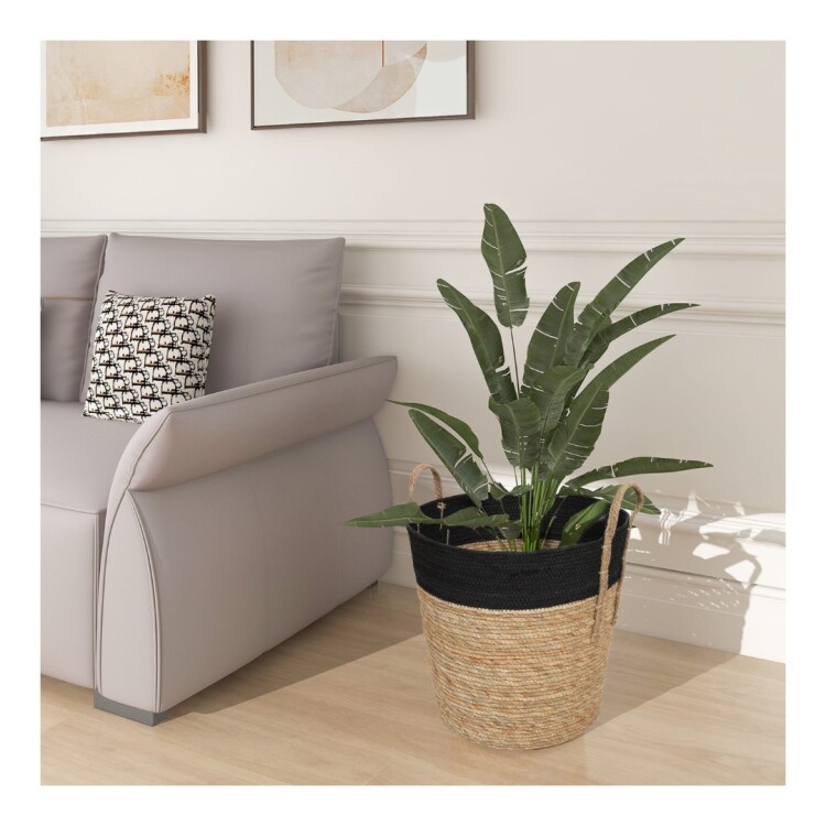 CANASTO DE FIBRA VEGETAL 38X39,5CM Sin color