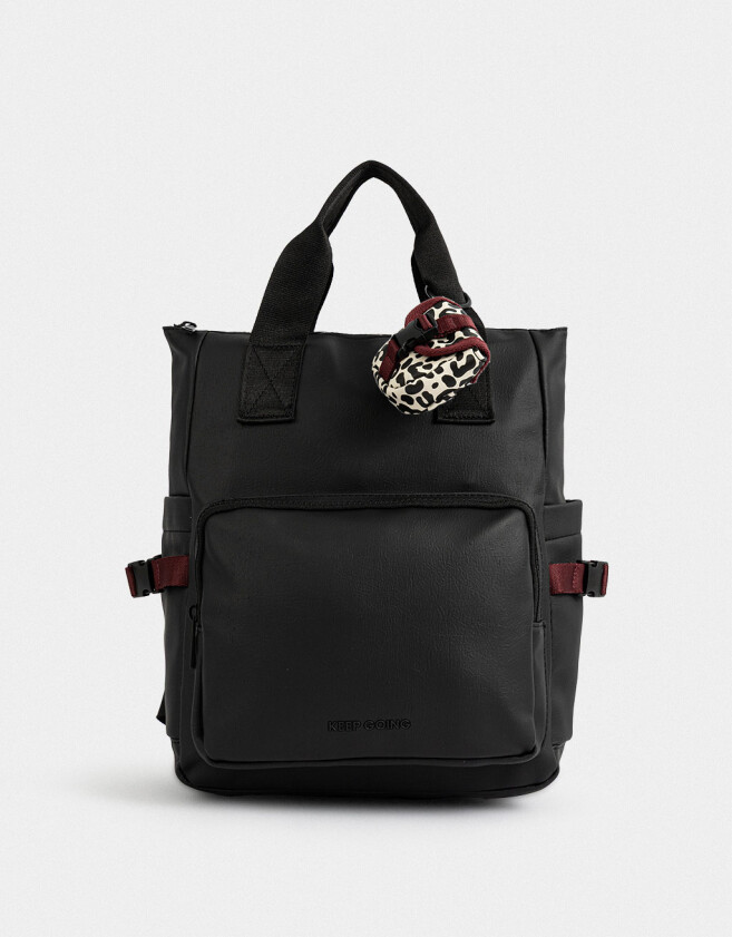 Mochilas Urbanas Mochila Deportiva Con Pouch - Negro
