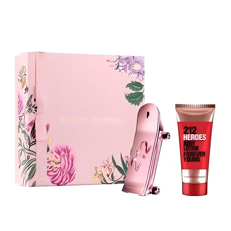 Set Herrera 212 Heroes Her Edp 80 Ml + Bl 100 ml Set Herrera 212 Heroes Her Edp 80 Ml + Bl 100 ml