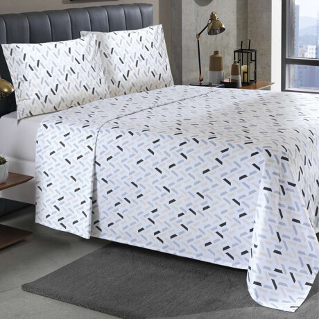 Juego Sábanas King Size Dohler 150 Hilos 100% Algodón 23226