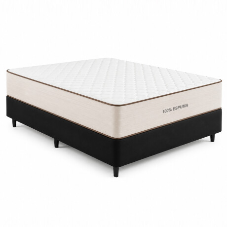 Combo dormitorio: Sommier 2 plazas + acolchado + 2 almohadas Combo dormitorio: Sommier 2 plazas + acolchado + 2 almohadas