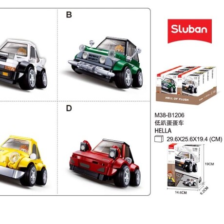 Sluban Bloques de construccion autos coleccionables surtidos 001
