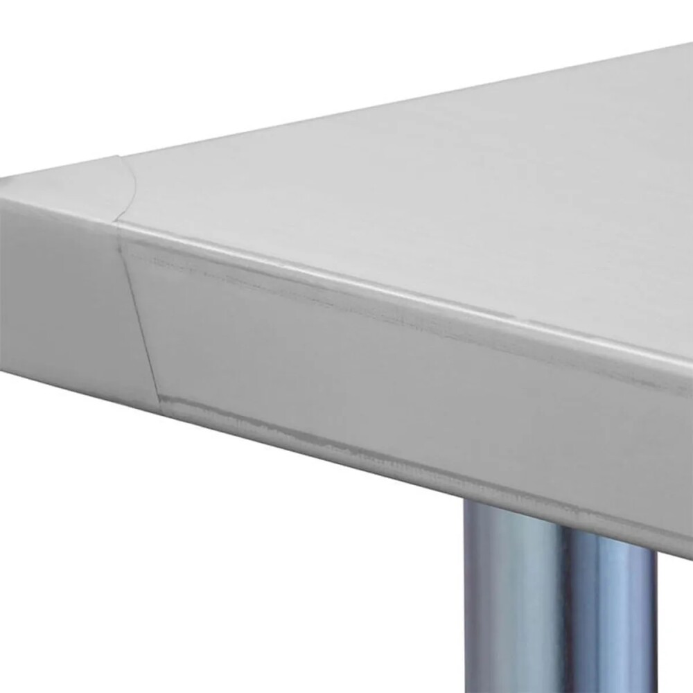 Mesada de Trabajo con Estante de Acero Inoxidable 60 x 60 x 85 cm Mesada de Trabajo con Estante de Acero Inoxidable 60 x 60 x 85 cm