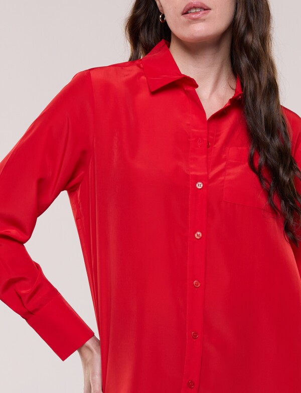 Camisa Satén ROJO