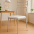 Silla Gitana Acolchonada Con Hierro, Soportan 150 Kg BLANCO