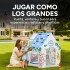 Casa Carpa Infantil C/ Ventana Puerta Plegable 90x120cm Ludi Color Blanco