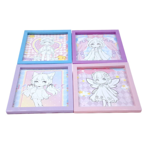 Cuadro portarretrato para dibujar c/accesorios DIY Cuadro Portarretrato Para Dibujar C/accesorios Diy