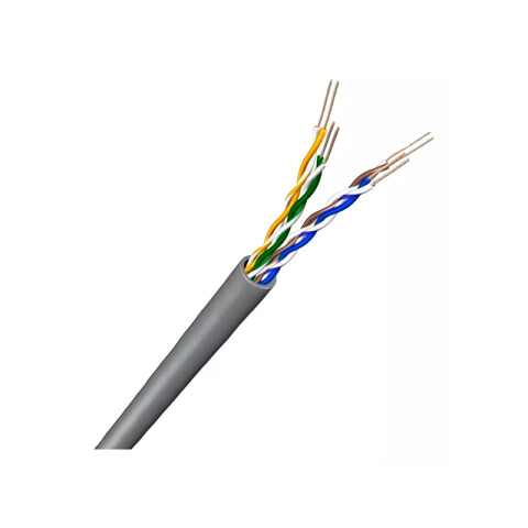 Cable de datos UTP CM categoría 6 4P gris PS9010