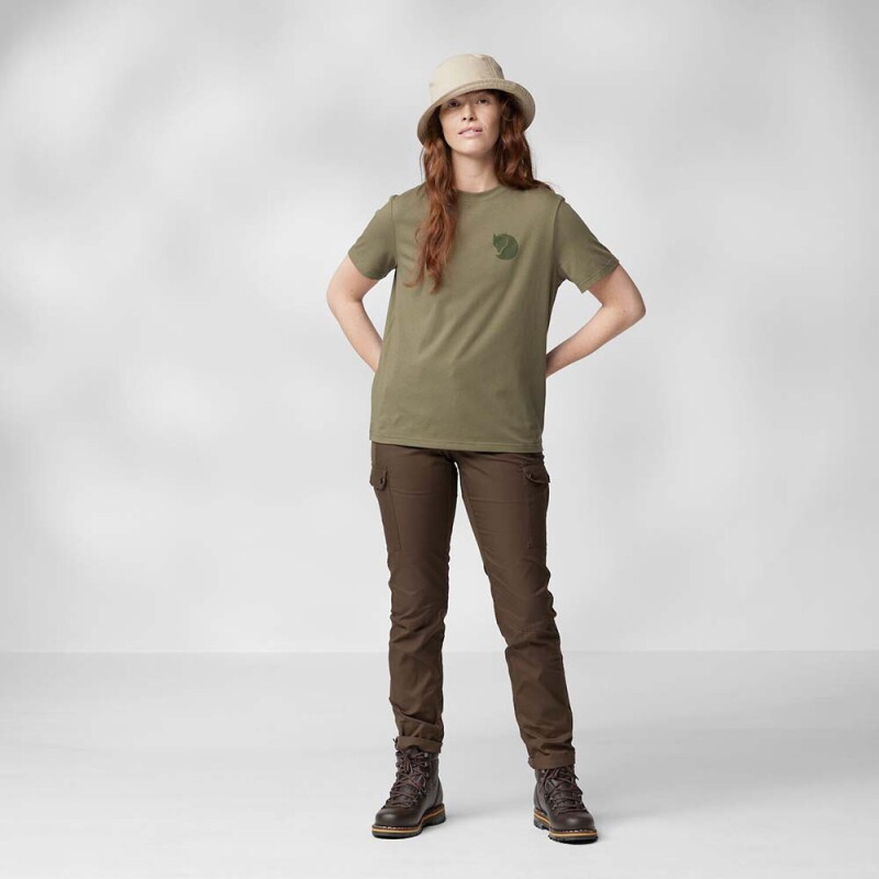 Polo Fjallraven Fox Boxy Logo Tee W Mujer Dusty Rose