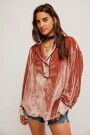 LUXY VELVET SOLID Marron