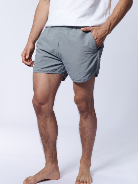 Short de baño runner Gris Claro
