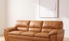 Sillón %100 Cuero - 3 Cuerpos - Premium Camel