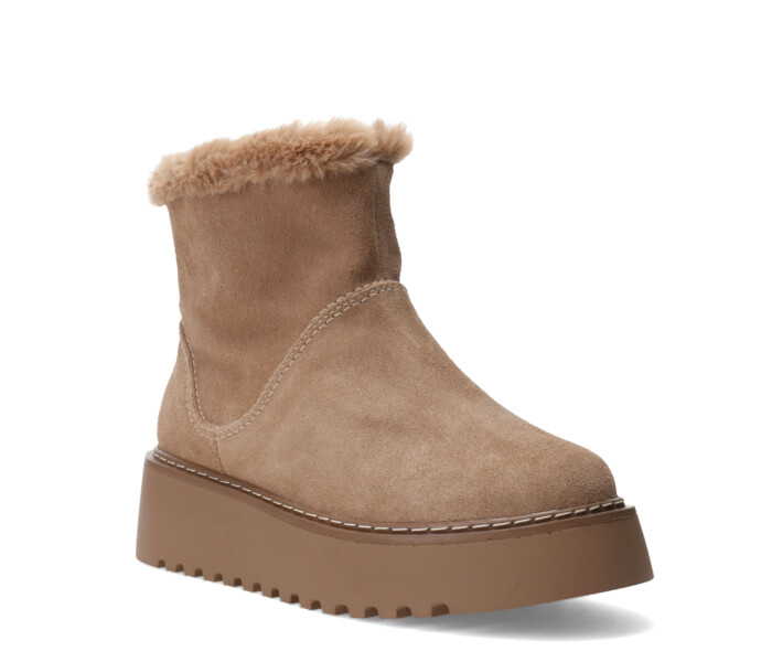 Botas de Mujer Bottero Caña Alta Con Piel Beige