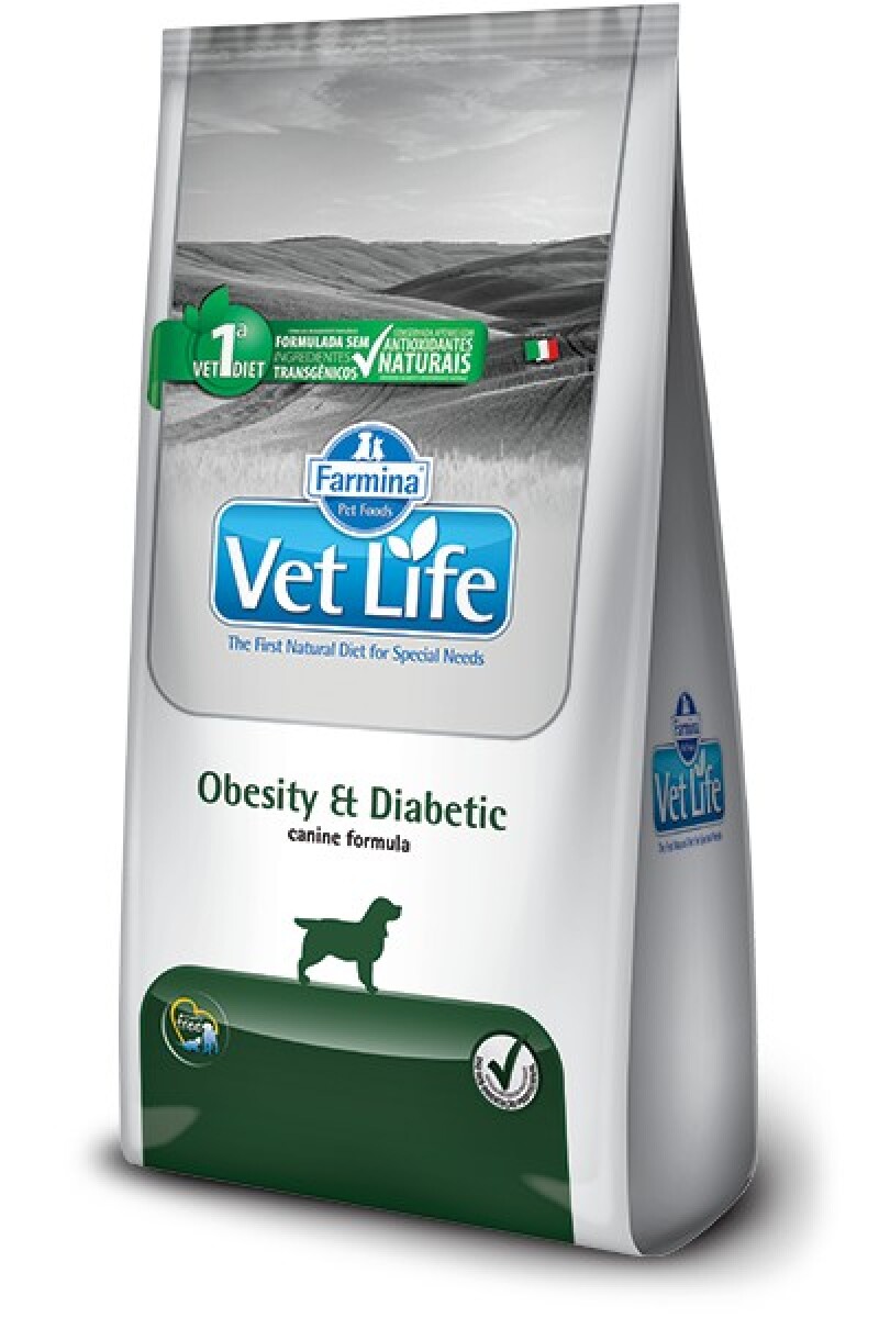 VET LIFE NATURAL CANINE OBESITY & DIABETIC 2 KG 