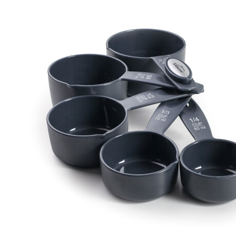 Set de 5 Tazas Medidoras de Plástico Gris Set de 5 Tazas Medidoras de Plástico Gris