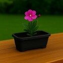 MACETA JARDINERA RECTANGULAR 1,6LTS NEGRA MACETA JARDINERA RECTANGULAR 1,6LTS NEGRA