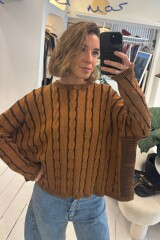 Sweater Oceano Crop Negro/Oxido