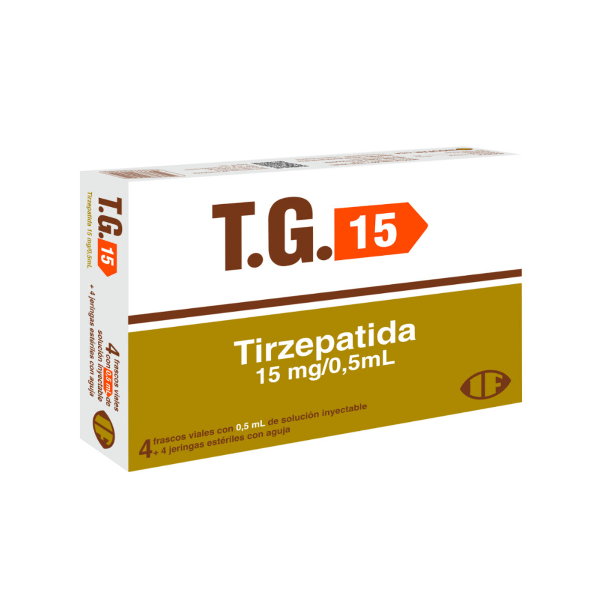 T.G 15 MG/0,5ML + JERINGAS CJ X 4 VIAL 