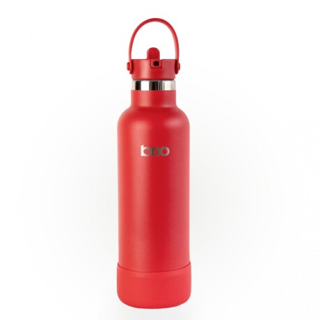 Botella En Acero Inoxidable brio 750ml Con Sorbito Y Manija Rojo